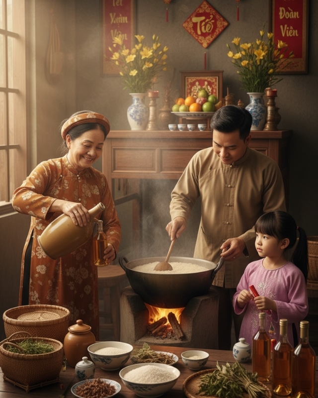 Câu chuyện văn hóa: Người Việt xưa ủ rượu Tết như thế nào?